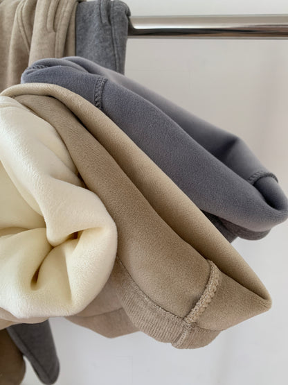 Fleece-Lined Drawstring Lounge Pants