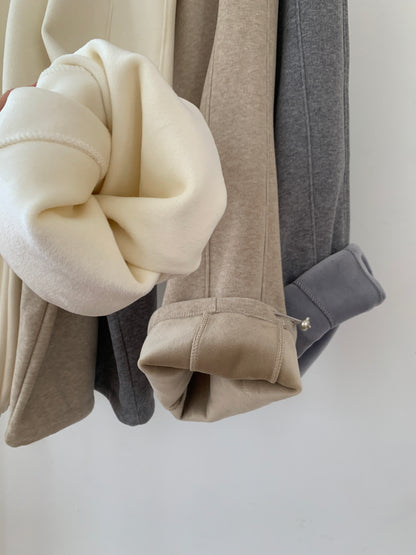 Fleece-Lined Drawstring Lounge Pants