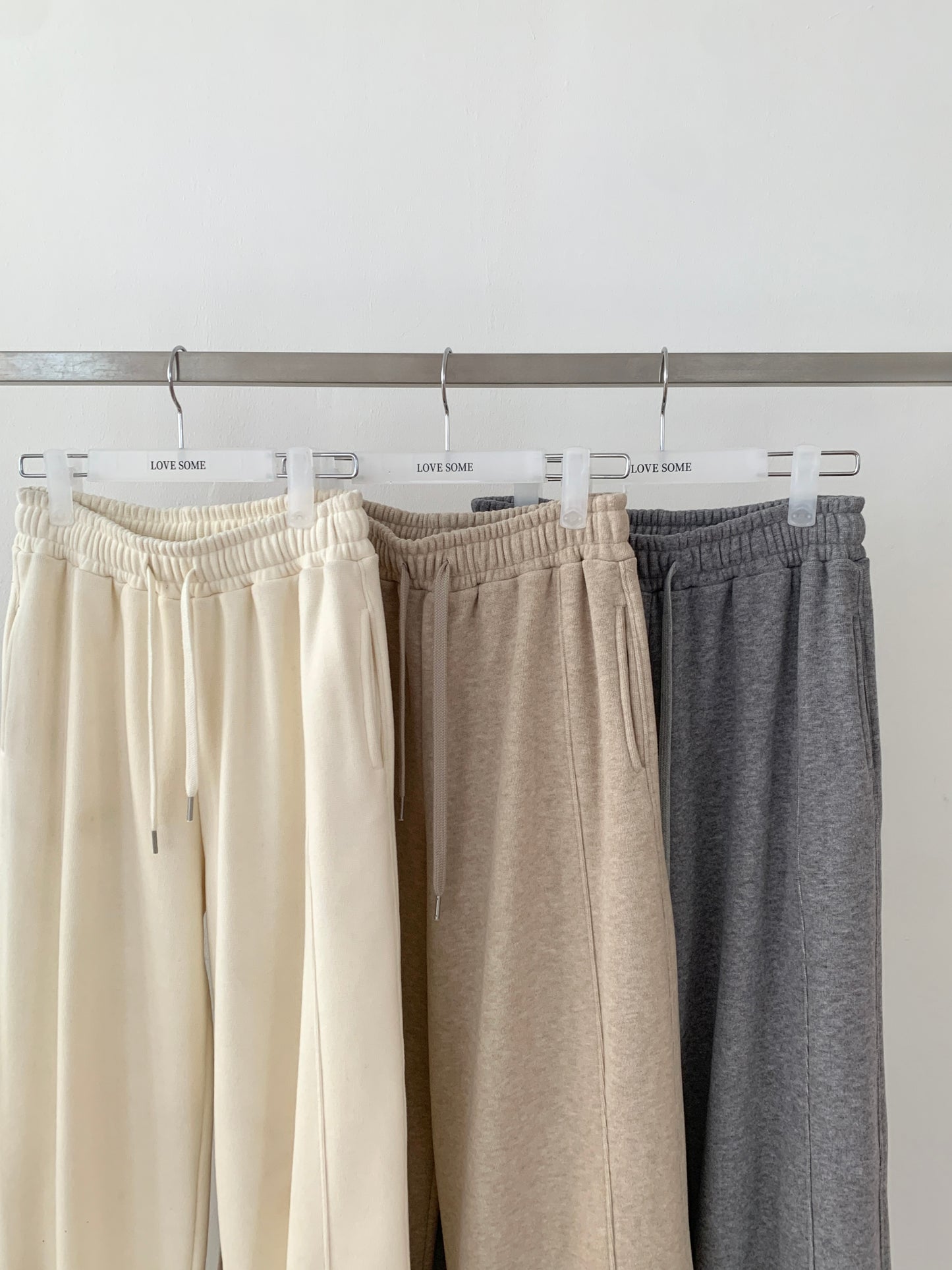 Fleece-Lined Drawstring Lounge Pants