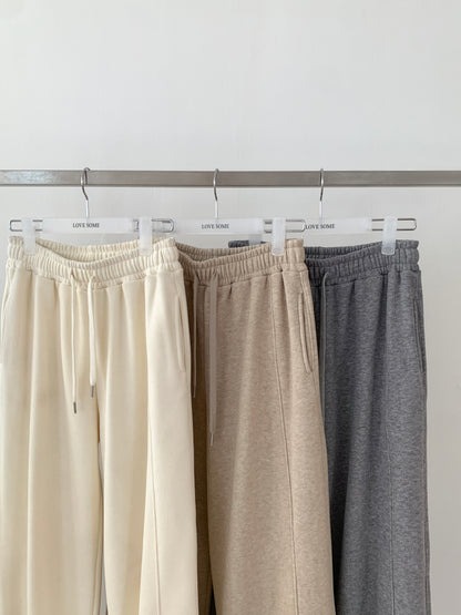 Fleece-Lined Drawstring Lounge Pants