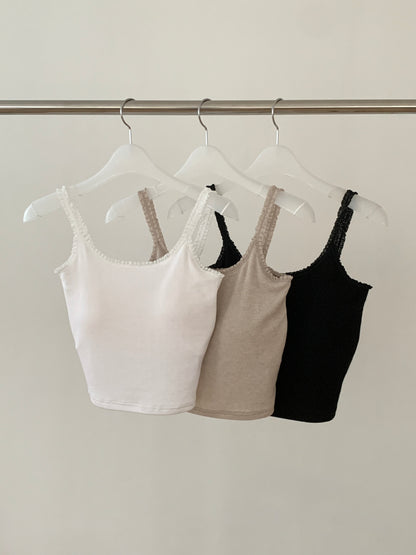 Modal Built-In Bra Lace Tank