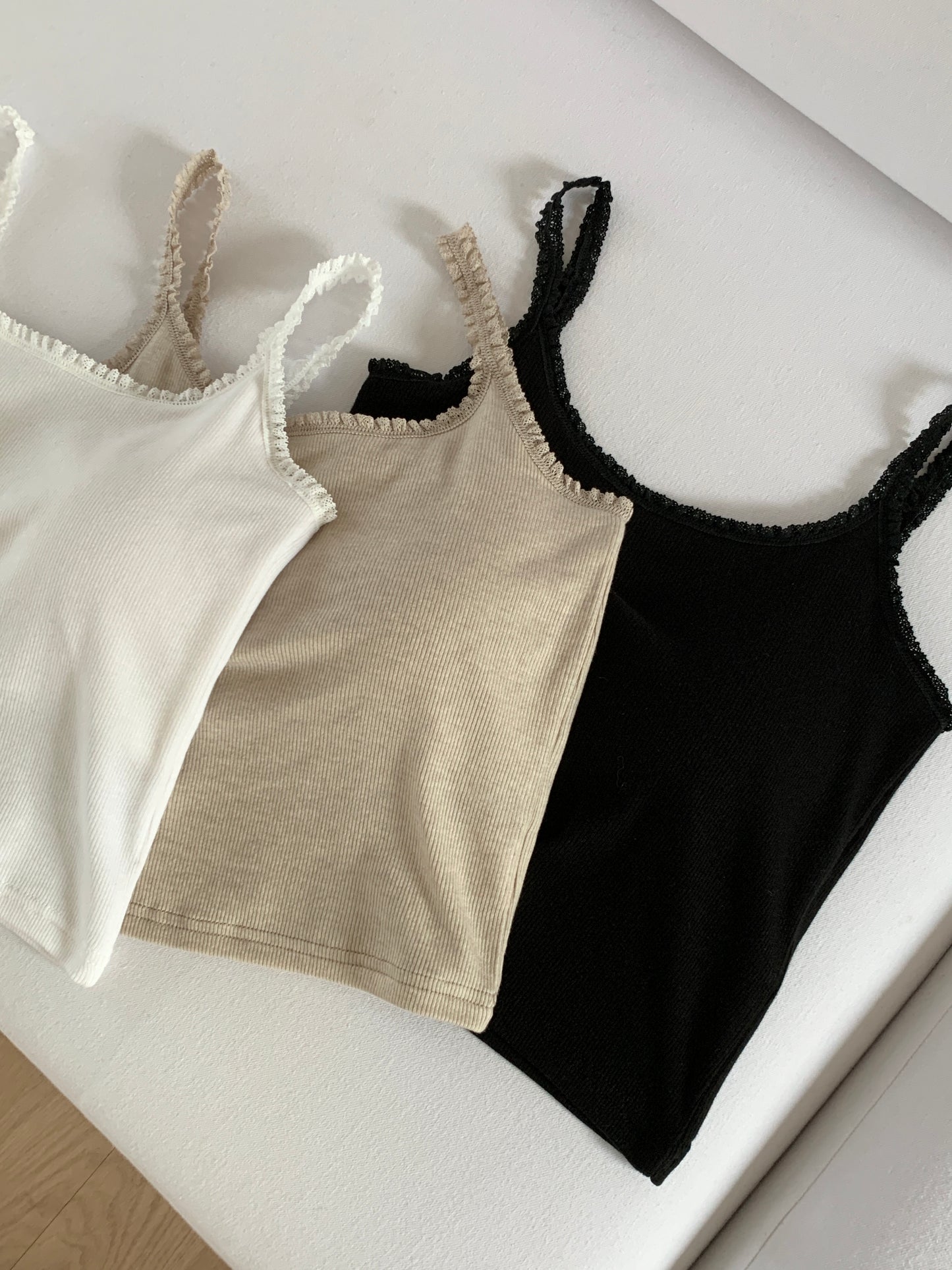 Modal Built-In Bra Lace Tank