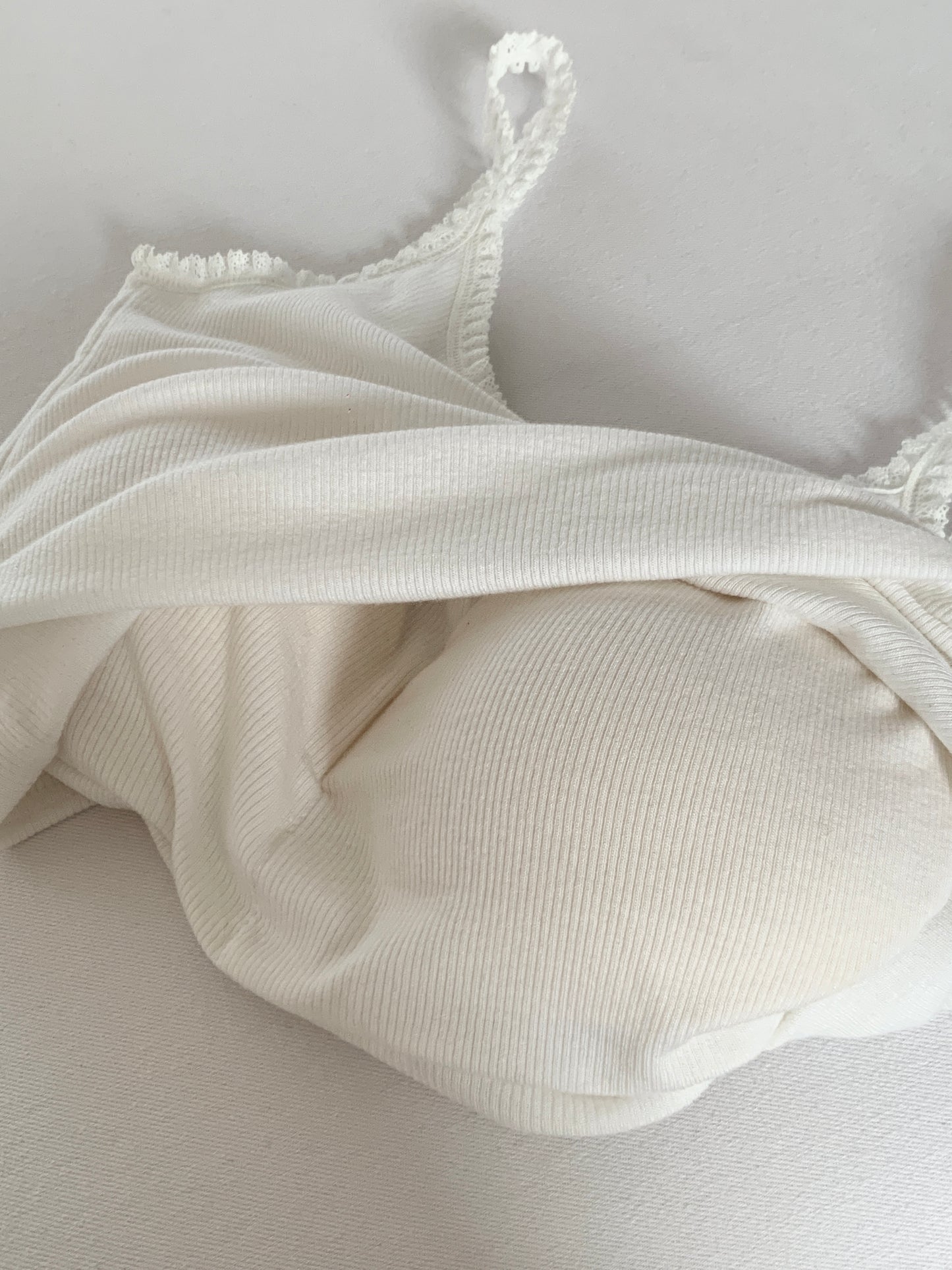 Modal Built-In Bra Lace Tank