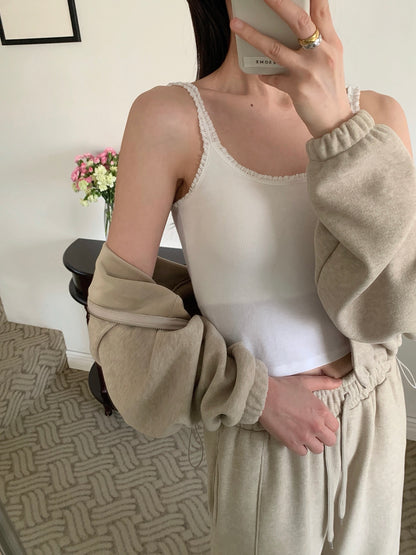 Modal Built-In Bra Lace Tank