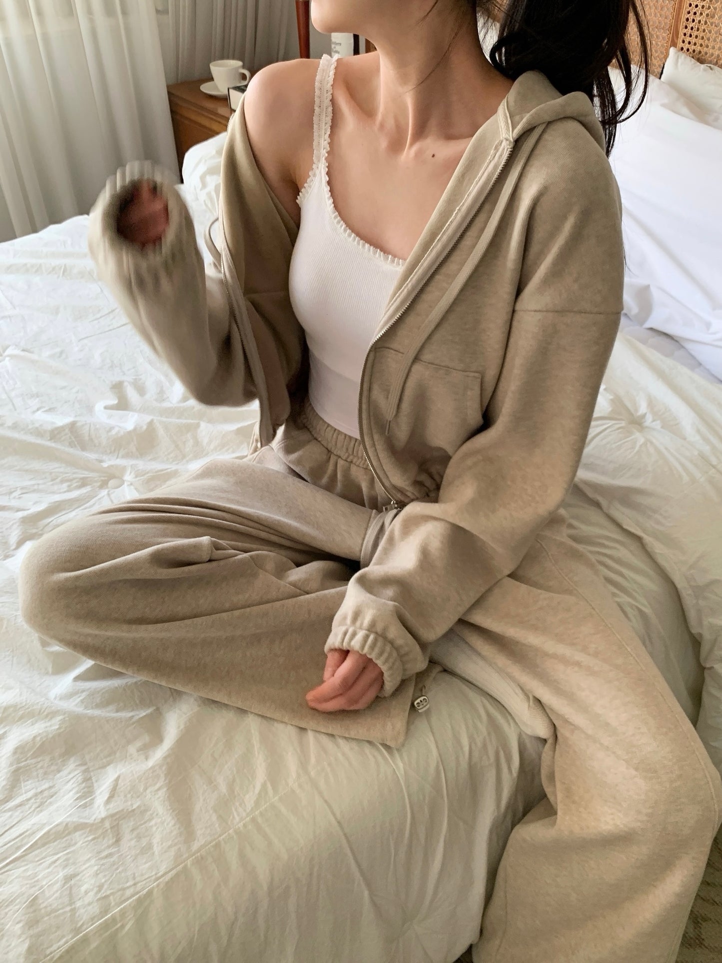 Modal Built-In Bra Lace Tank