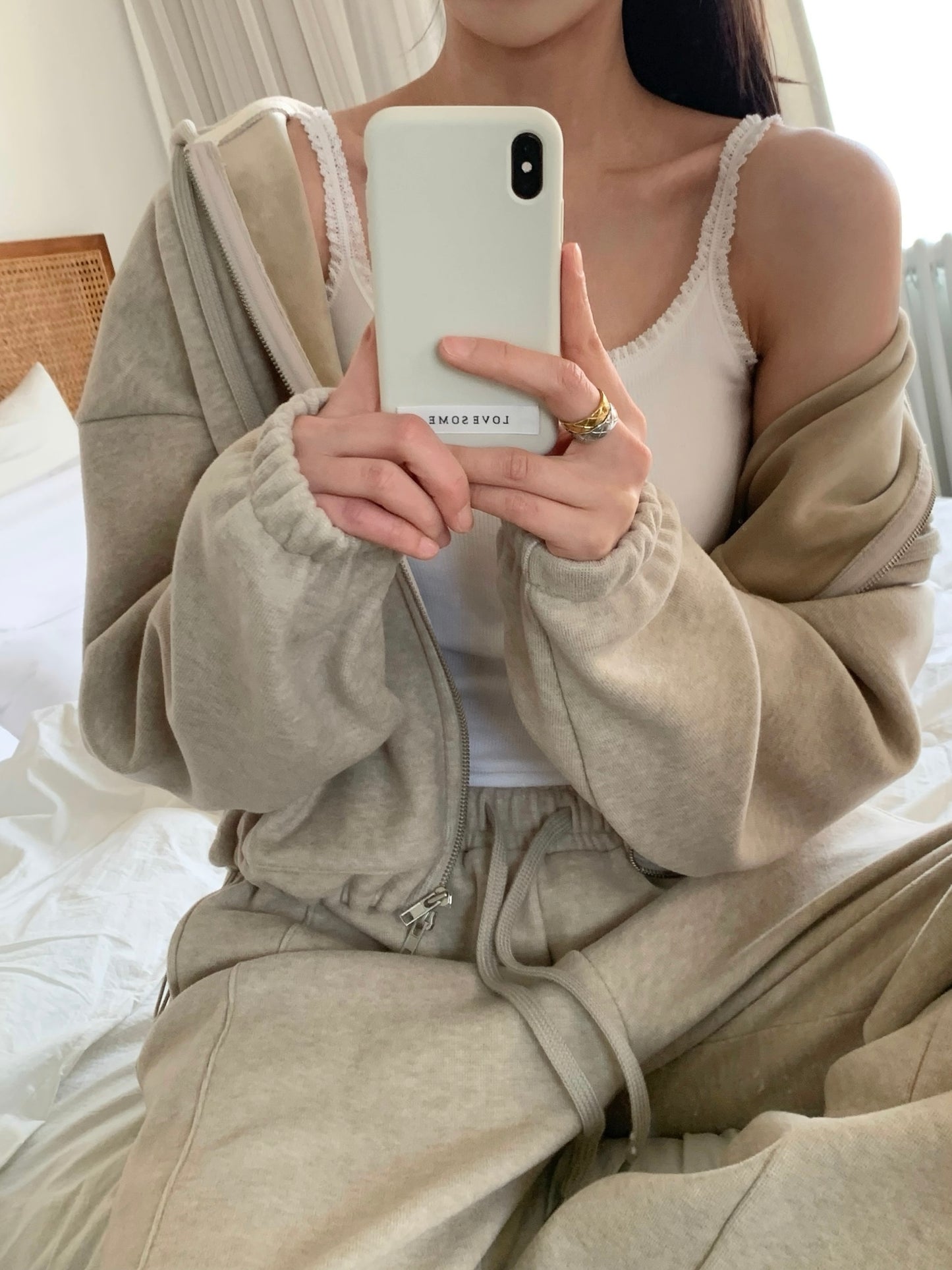 Modal Built-In Bra Lace Tank