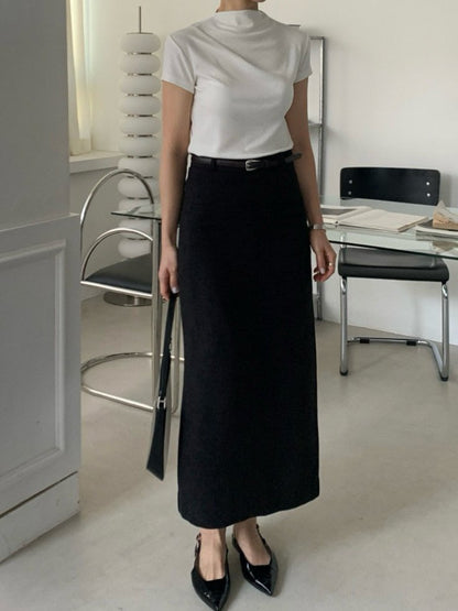 Asymmetry Soft Mock Tee