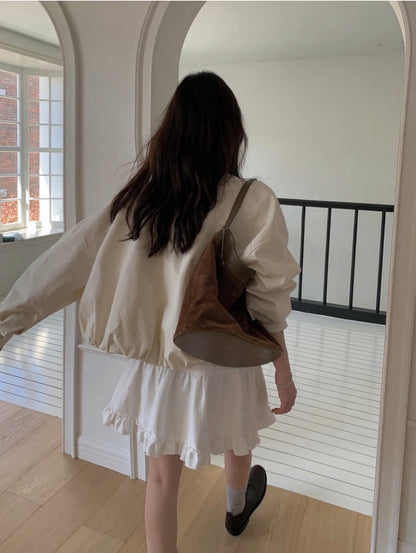 Soft Tiered Ruffle Mini Skirt