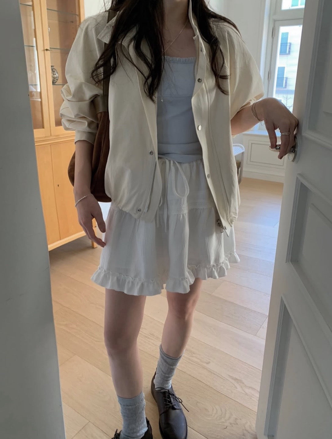 Soft Tiered Ruffle Mini Skirt