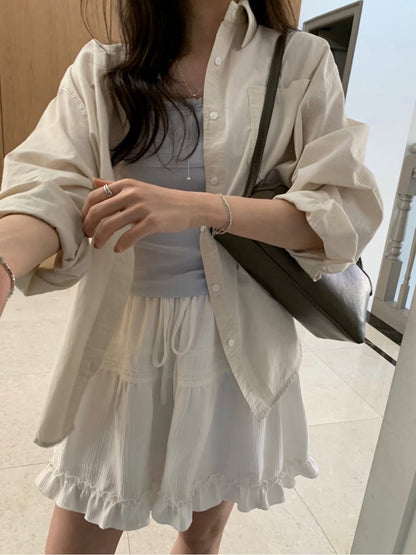 Soft Tiered Ruffle Mini Skirt