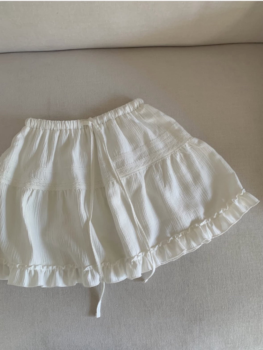 Soft Tiered Ruffle Mini Skirt