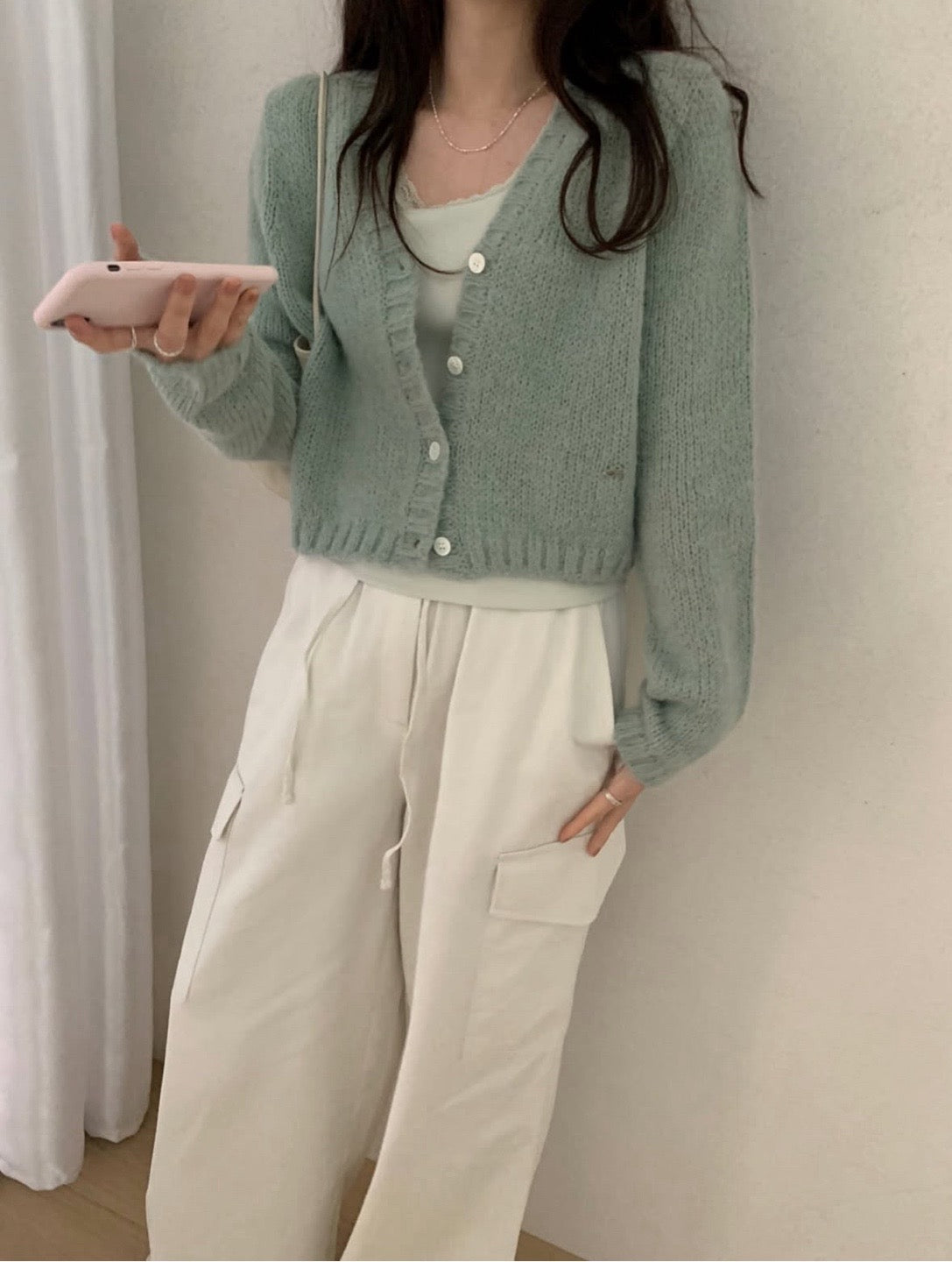 Baby Alpaca Knit Cardigan