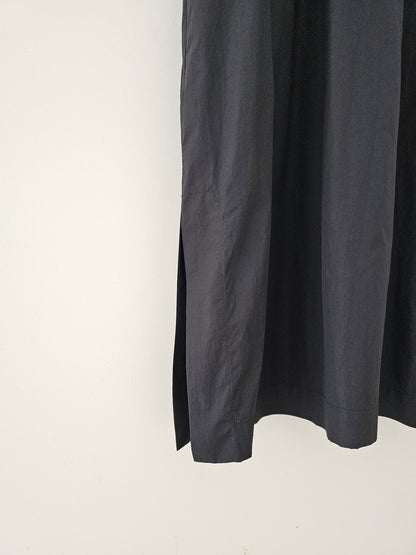 Open Collar Side Slit Dress