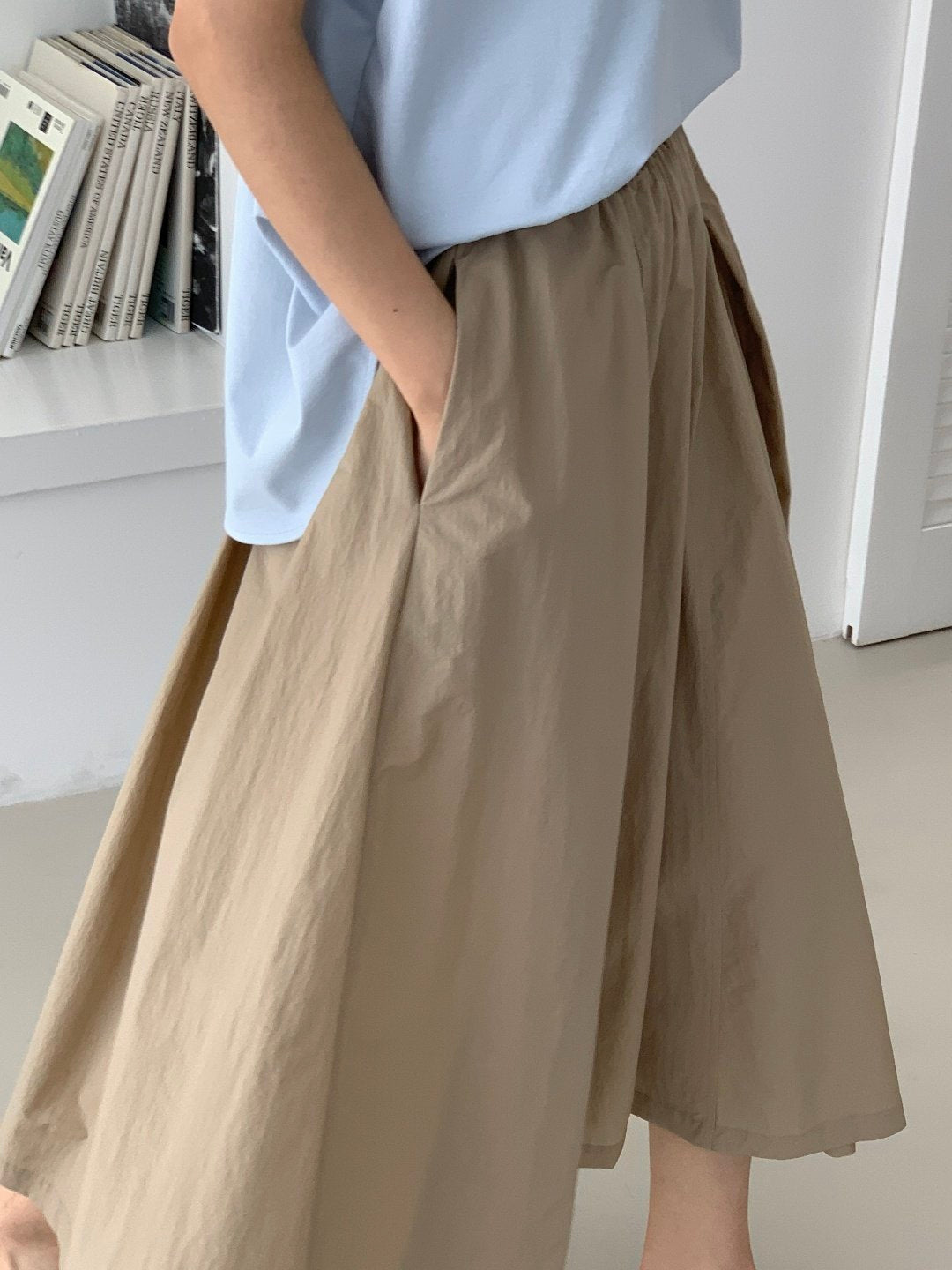 Volume Pleated Skirt