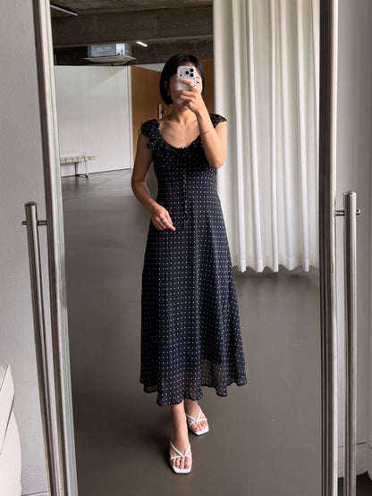 Élodie Polka Dot Dress