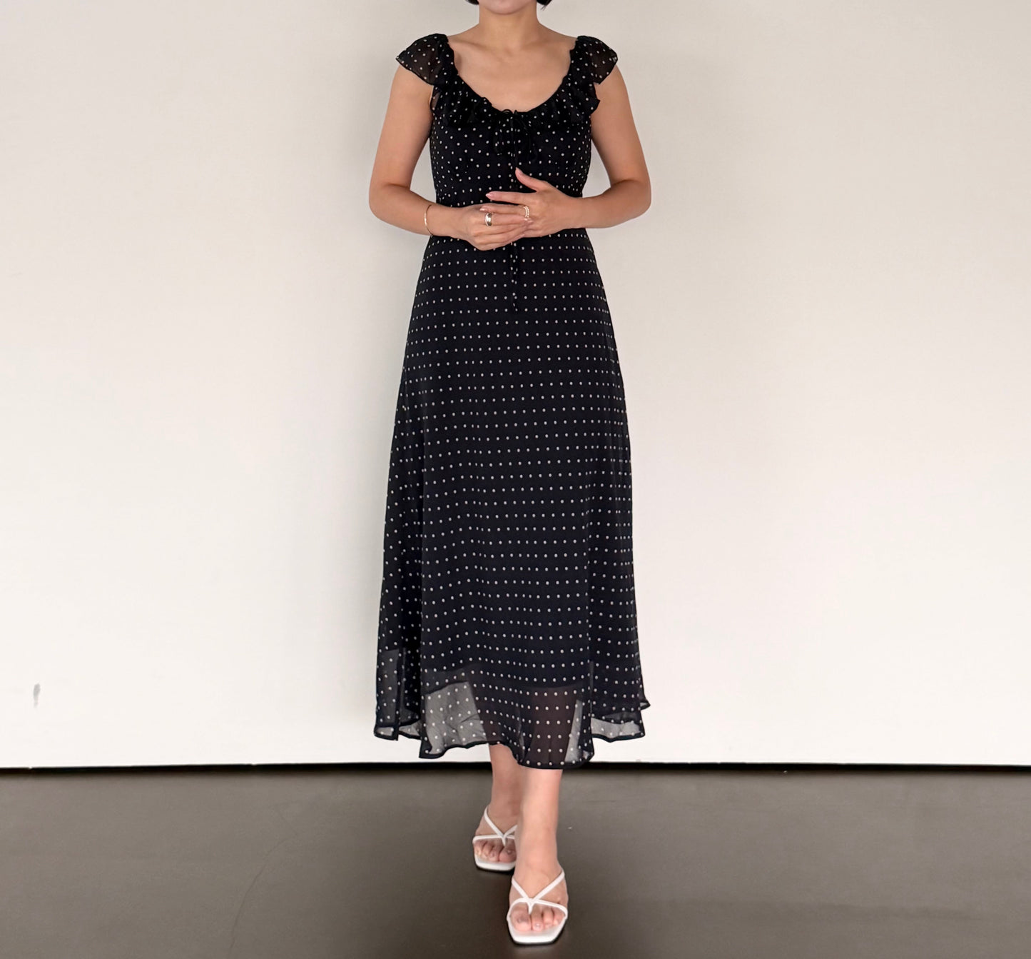 Élodie Polka Dot Dress