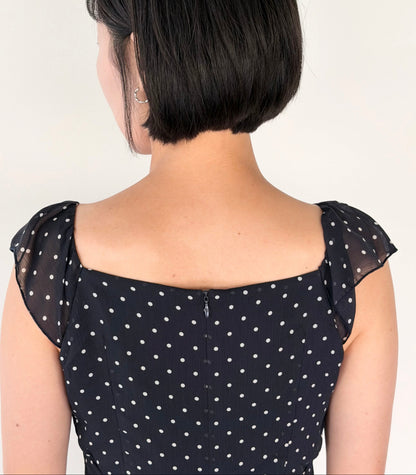 Élodie Polka Dot Dress