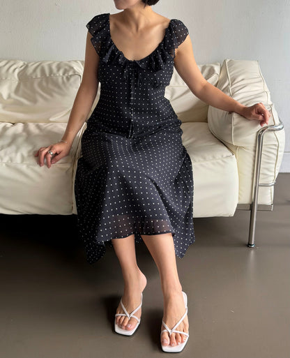 Élodie Polka Dot Dress