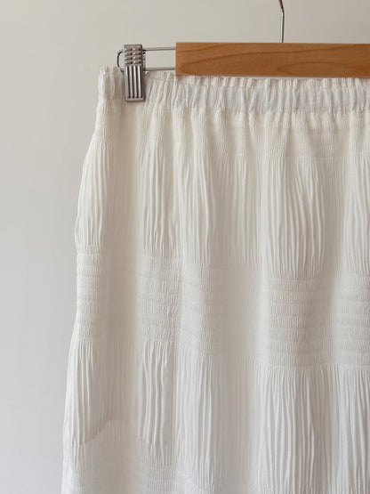 Pleated Texture Maxi Skirt