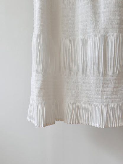 Pleated Texture Maxi Skirt