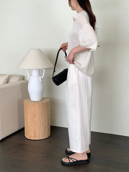 Linen Collar Knit