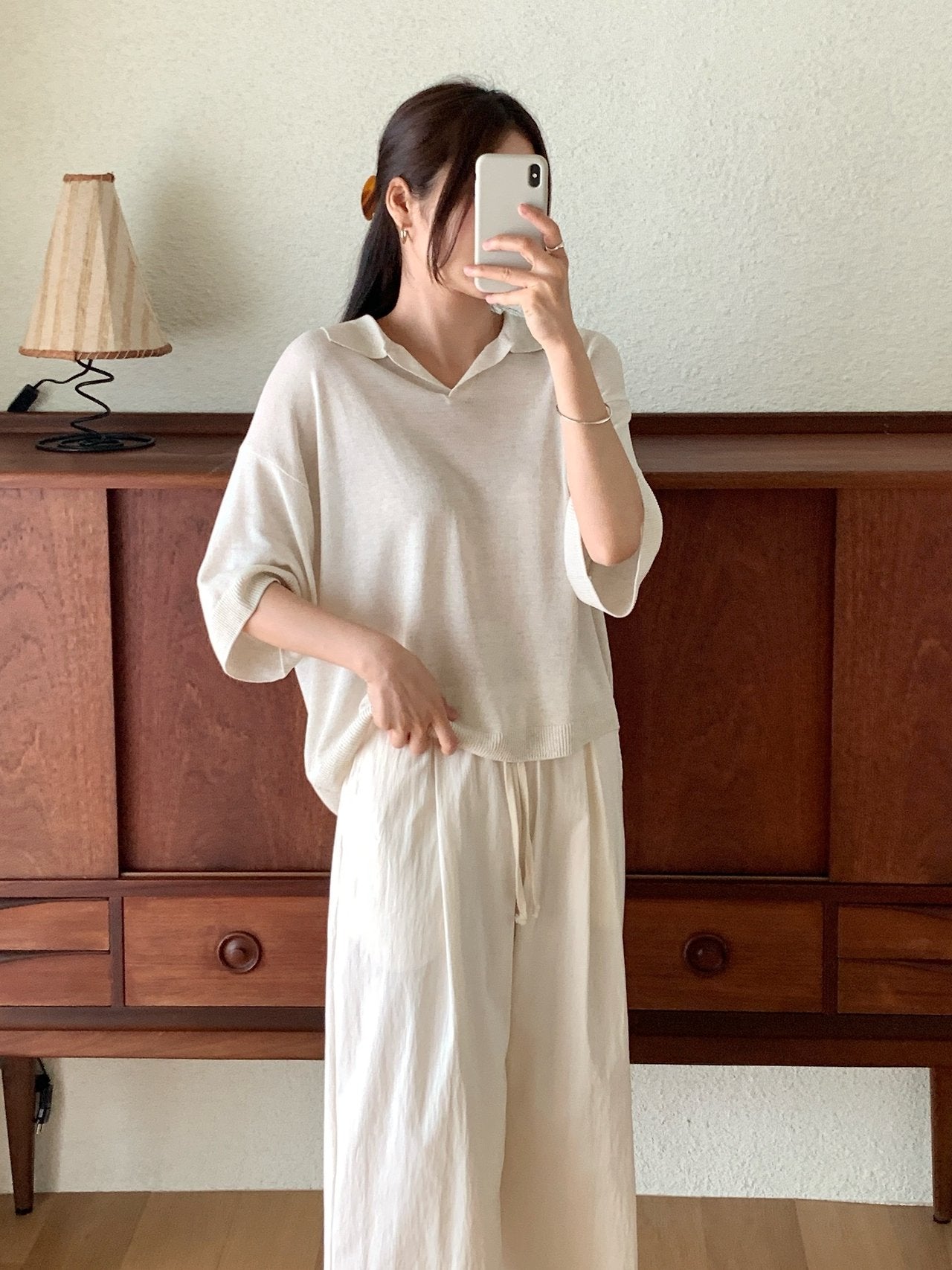 Linen Collar Knit