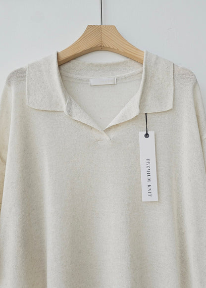 Linen Collar Knit
