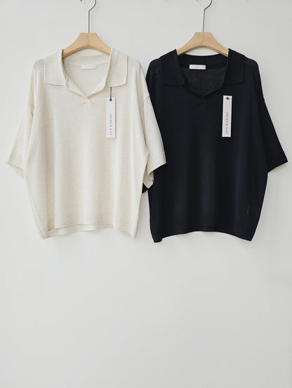 Linen Collar Knit