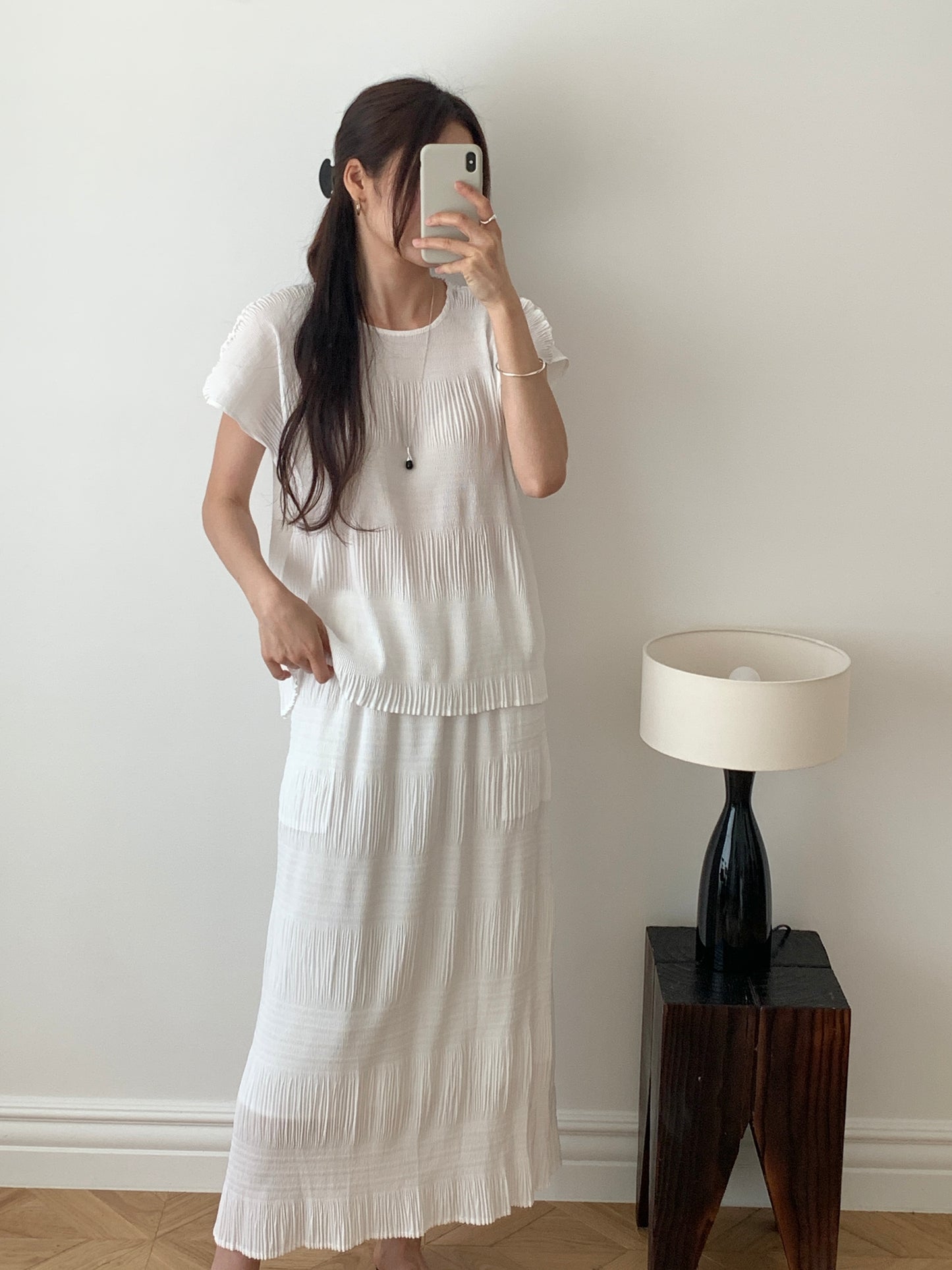 Pleated Texture Blouse