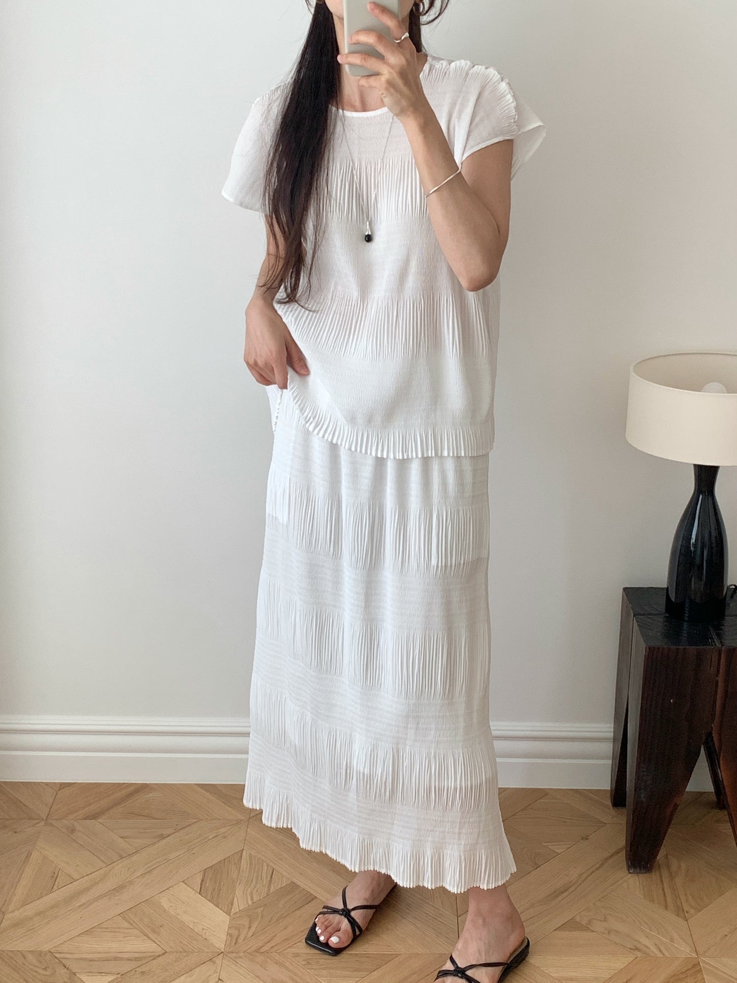 Pleated Texture Blouse