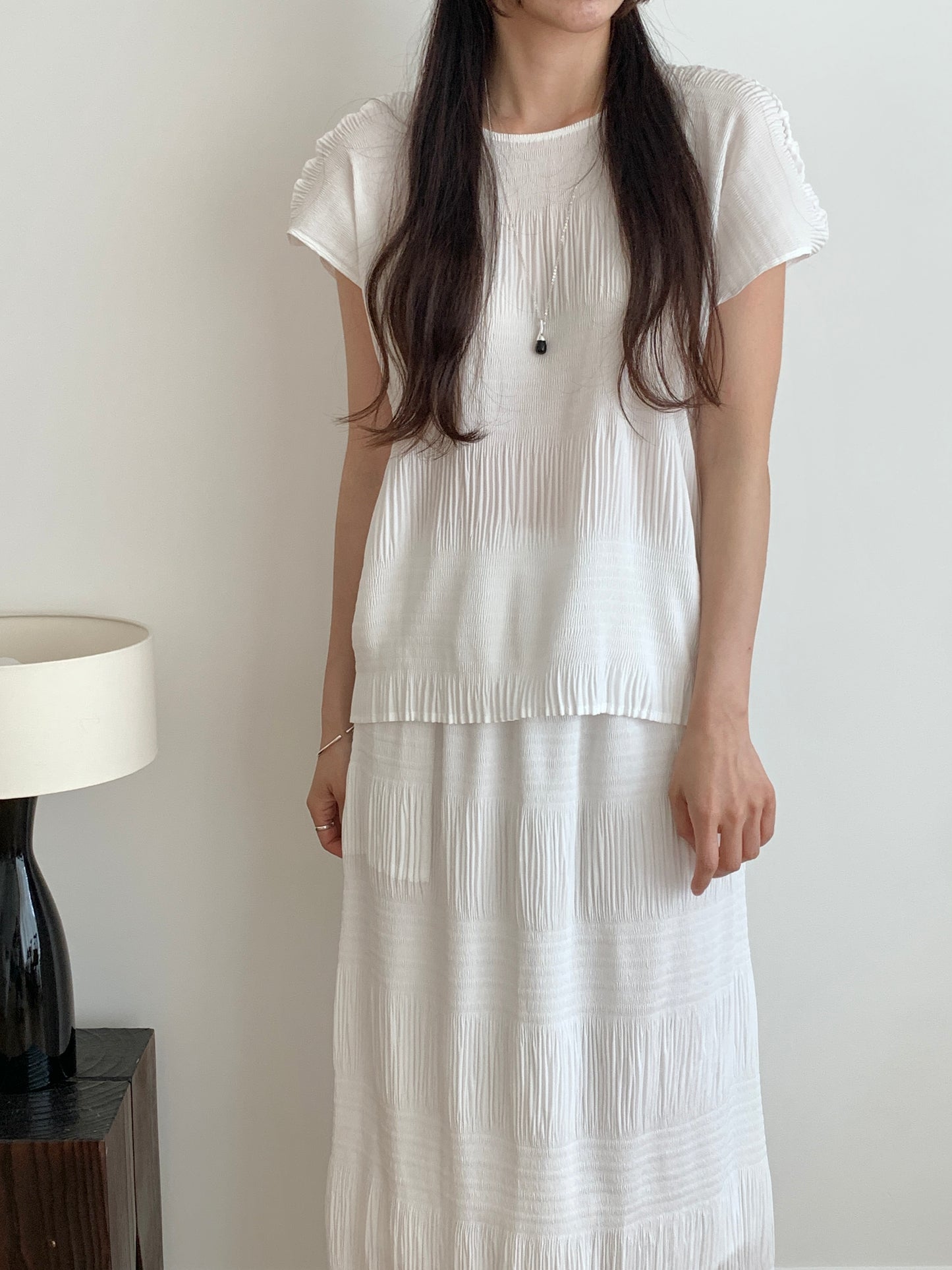 Pleated Texture Blouse