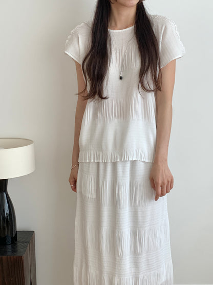 Pleated Texture Blouse