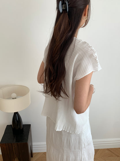 Pleated Texture Blouse