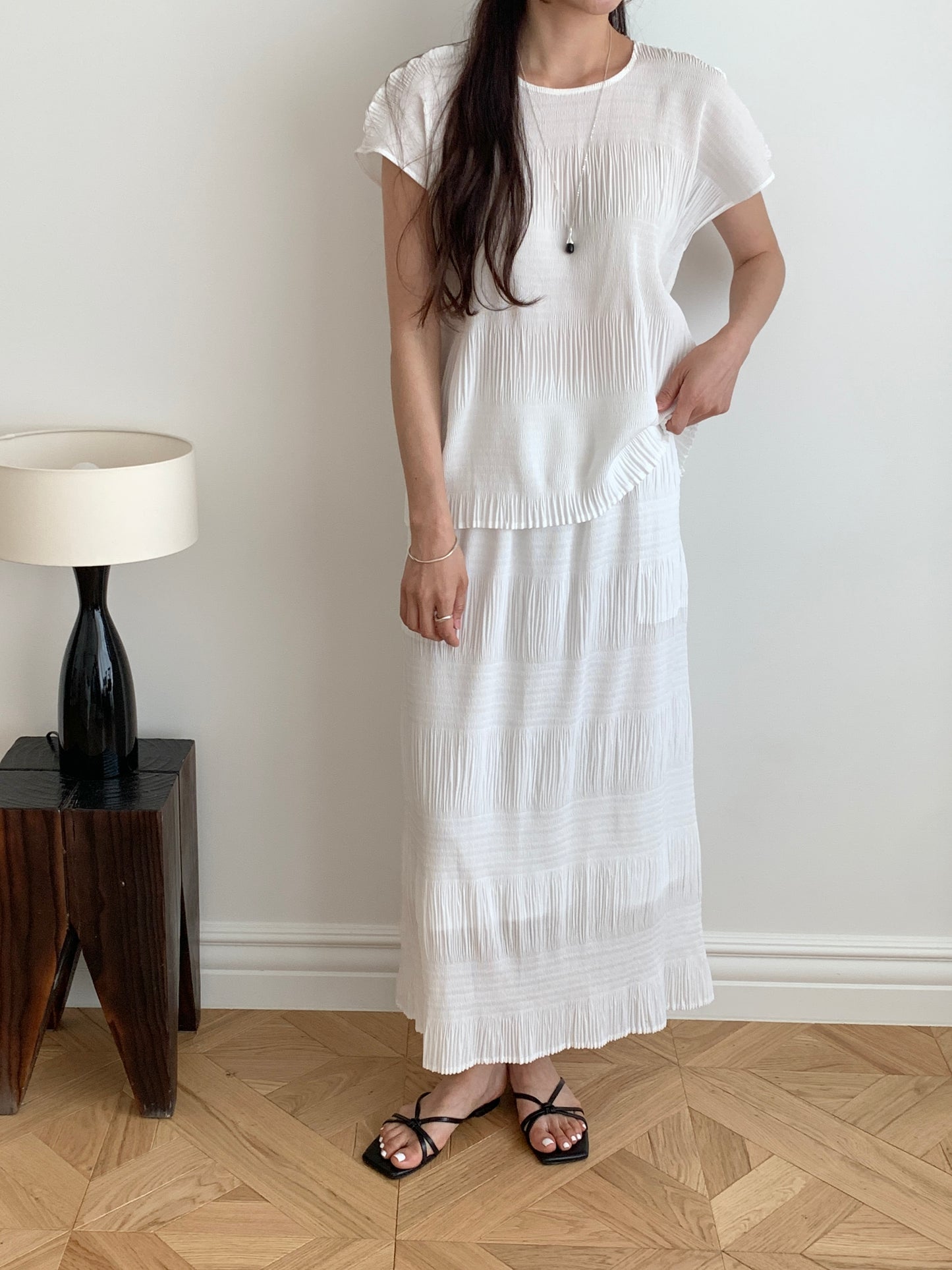 Pleated Texture Blouse