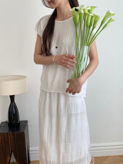 Pleated Texture Blouse