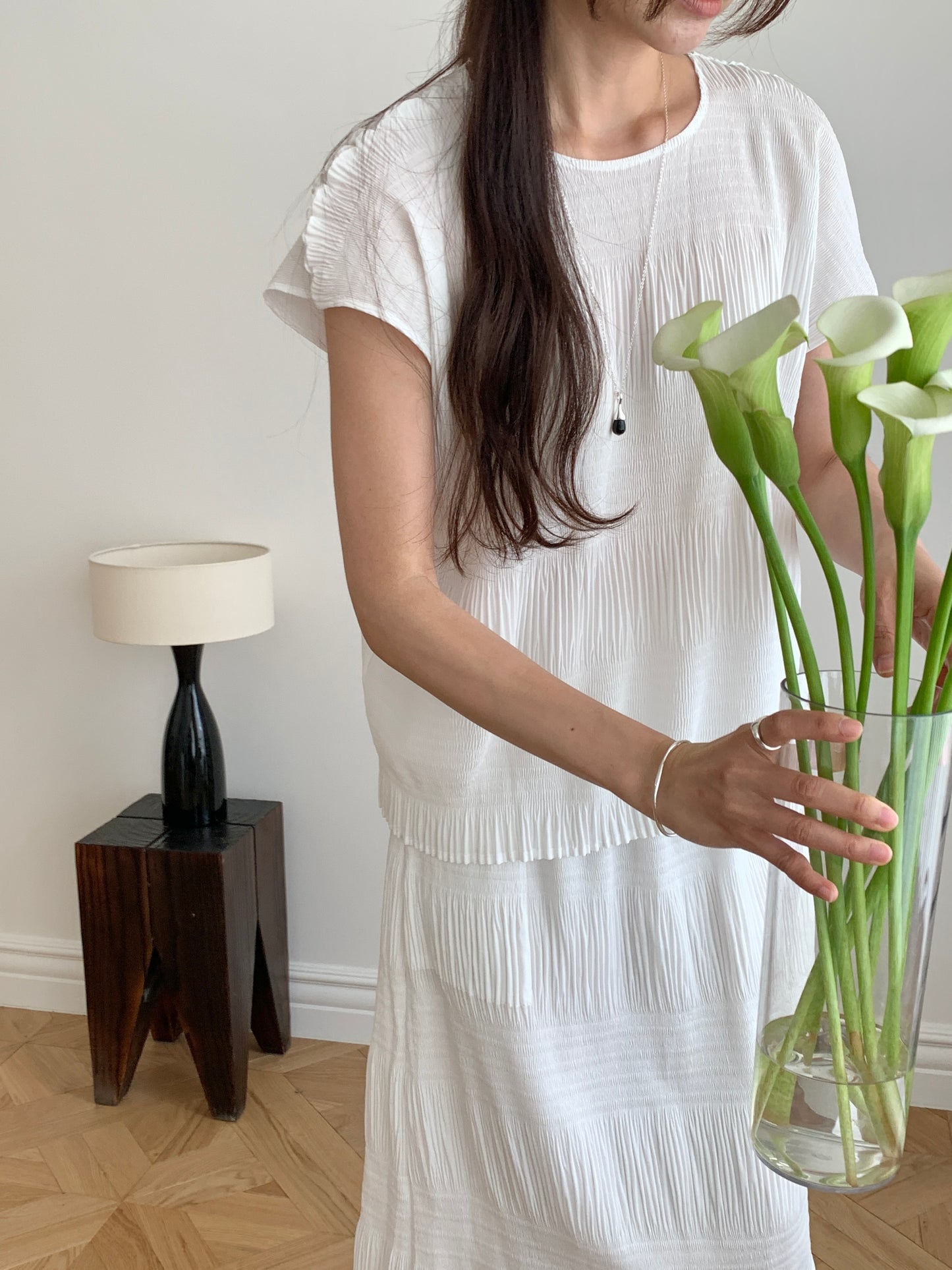 Pleated Texture Blouse