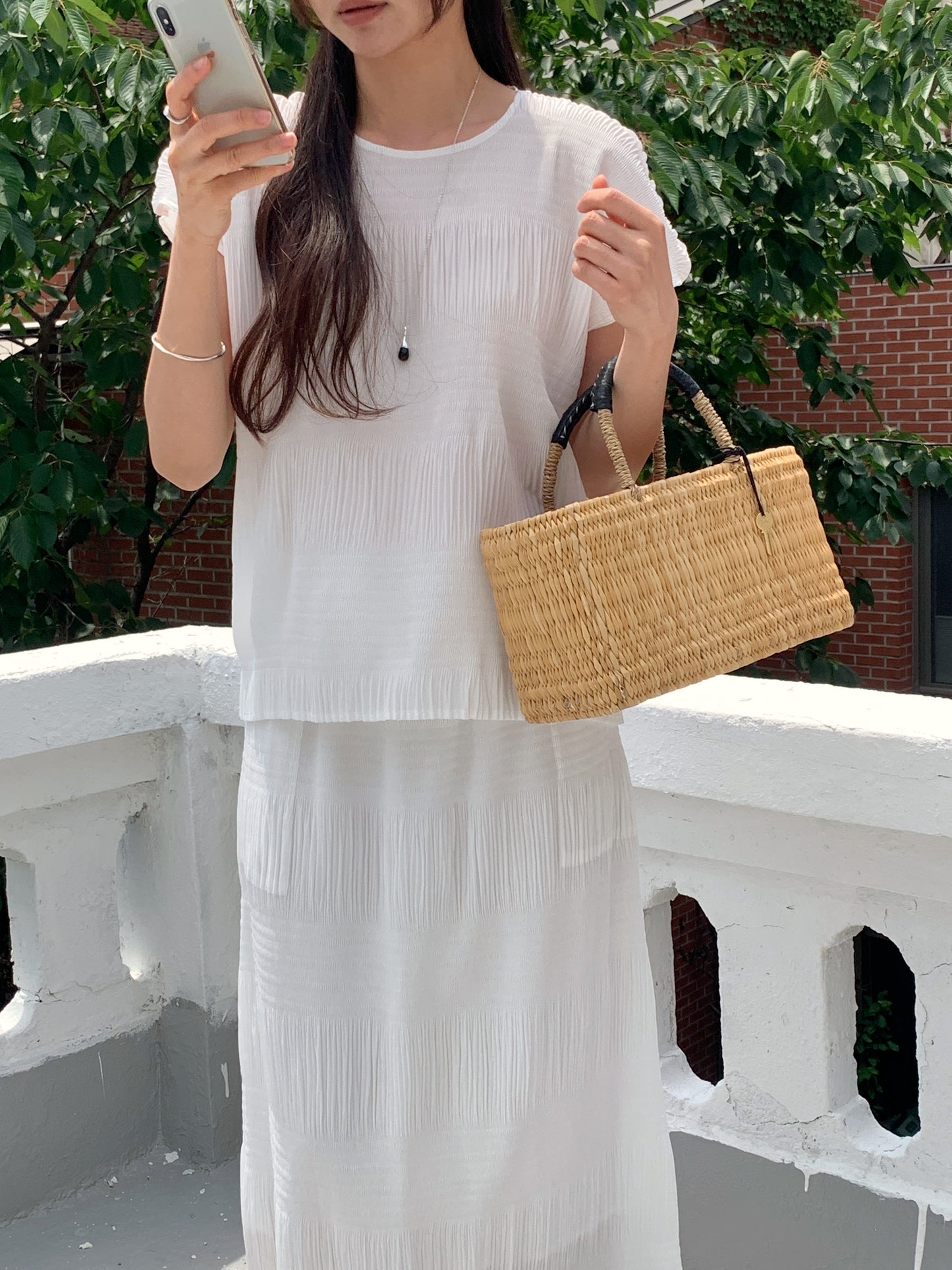 Pleated Texture Blouse