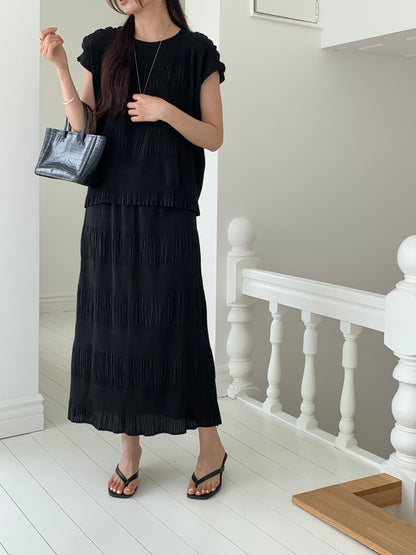 Pleated Texture Blouse