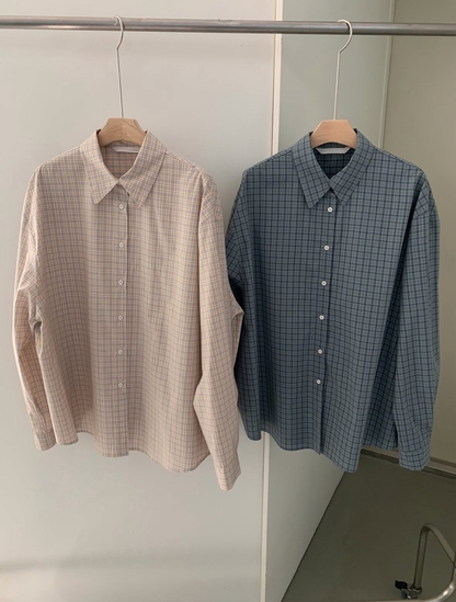 Soft Check Oversized Shirt